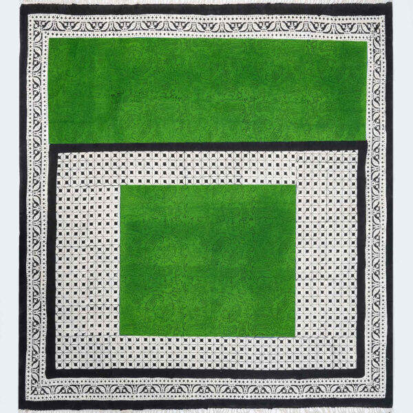 Leinen Tischdecke Blockdruck Modell Shabnam