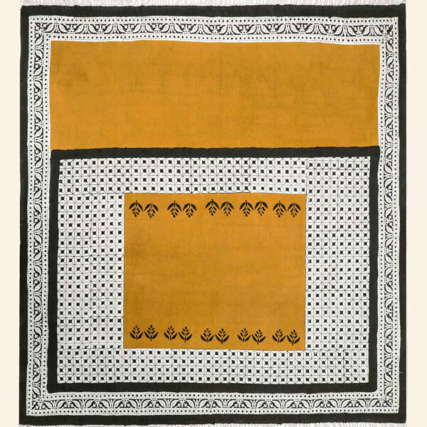 Leinen Tischdecke Blockdruck Modell Shabnaz