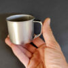 Outdoor-Camping-Stahltasse mit Henkel – Leicht & Unzerbrechlich