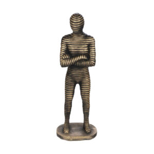Dekorative goldene Mumienfigur Skulptur – Alte ägyptische Kunst