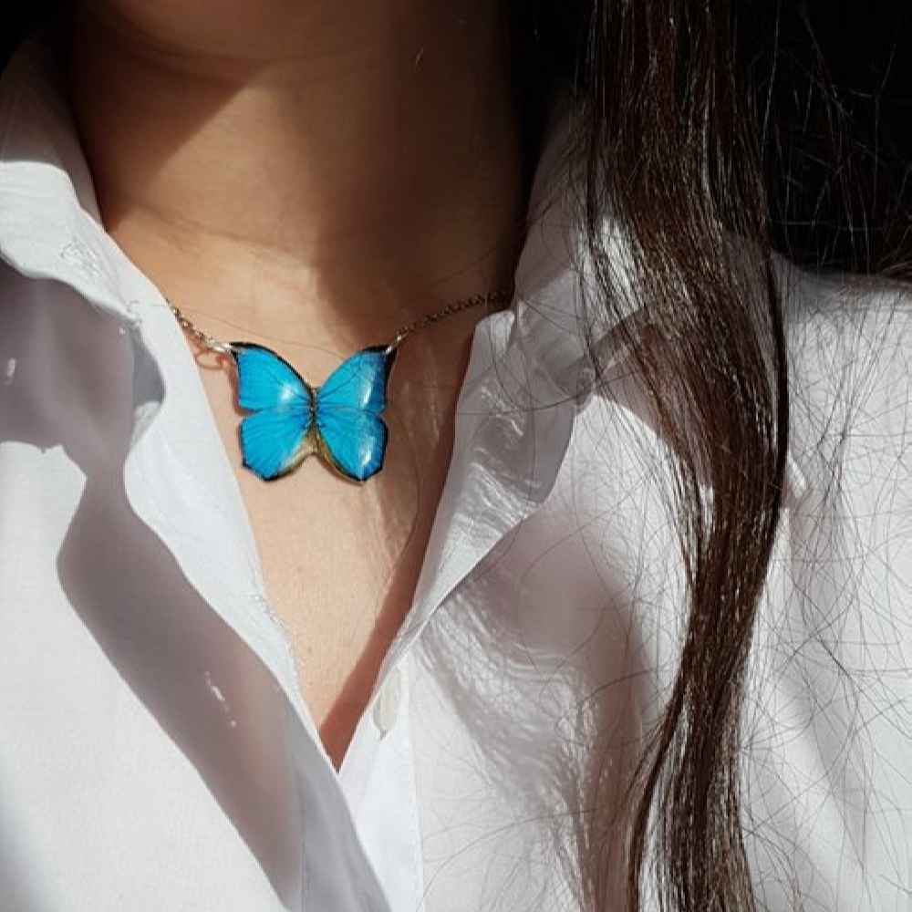 Harz-Halskettenanhänger für Frauen, handgefertigt, Haleh