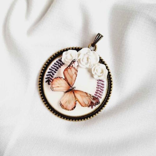 Harz-Halskettenanhänger für Frauen, handgefertigt, Parvaneh