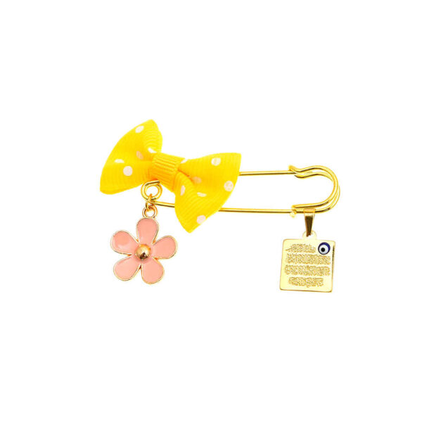 Islamische goldene Sicherheitsnadel-Brosche für Kinder Blume