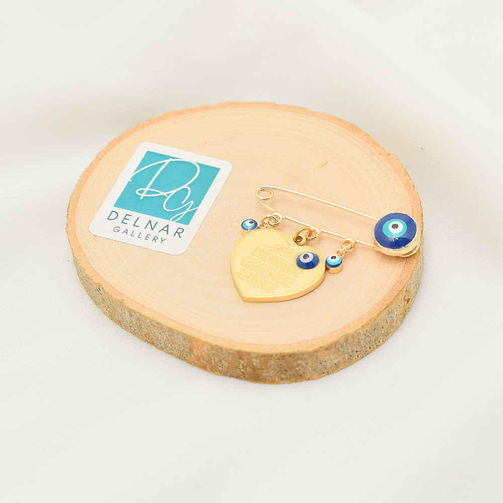 Islamische Sicherheitsnadel-Brosche für Kinder Herz