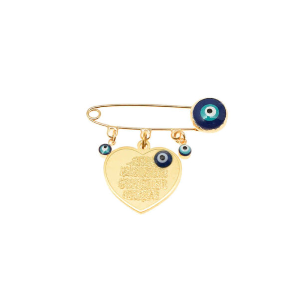 Islamische Sicherheitsnadel-Brosche für Kinder Herz