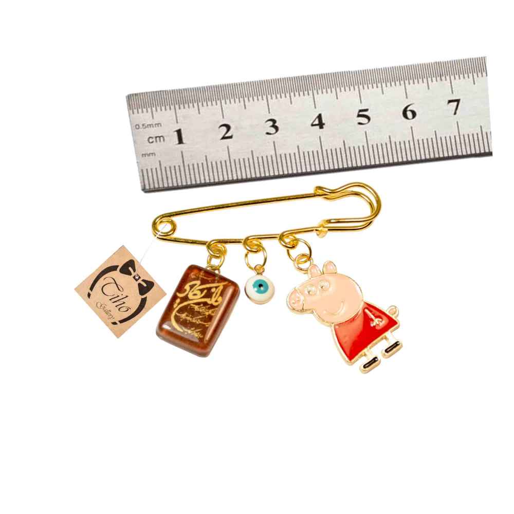 Islamische Neugeborenen-Sicherheitsnadel-Brosche Peppa Pig