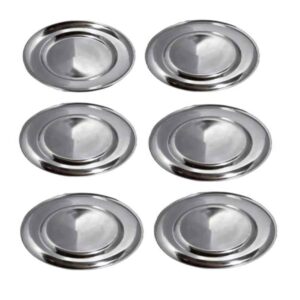 Outdoor-Camping-Stahlplatte – Leicht & Unzerbrechlich (6er-Pack)