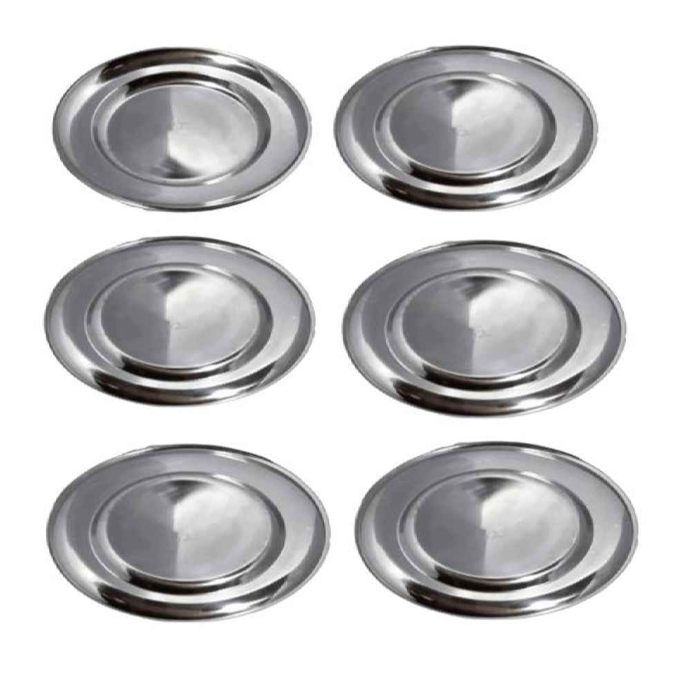 Outdoor-Camping-Stahlplatte – Leicht & Unzerbrechlich (6er-Pack)