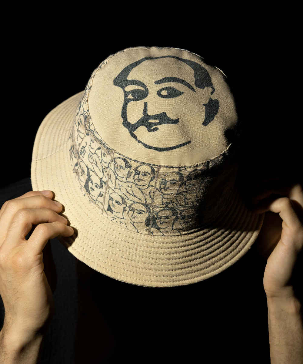 Künstlerisch gestalteter Bucket Hat – Modell Abshoran