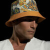 Künstlerisch gestalteter Bucket Hat - Modell Golshaah