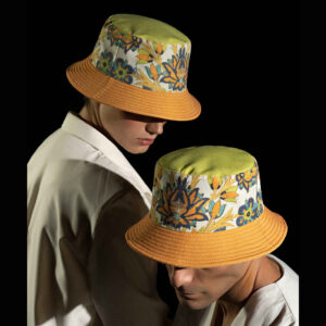 Künstlerisch gestalteter Bucket Hat – Modell Golshaah
