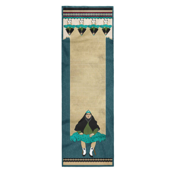 Persischer Bedruckter Schal für Frauen Künstlerisch Modell Esmat