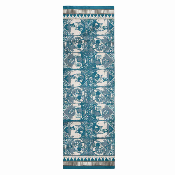 Persischer Bedruckter Schal für Frauen Künstlerisch Modell Golzar