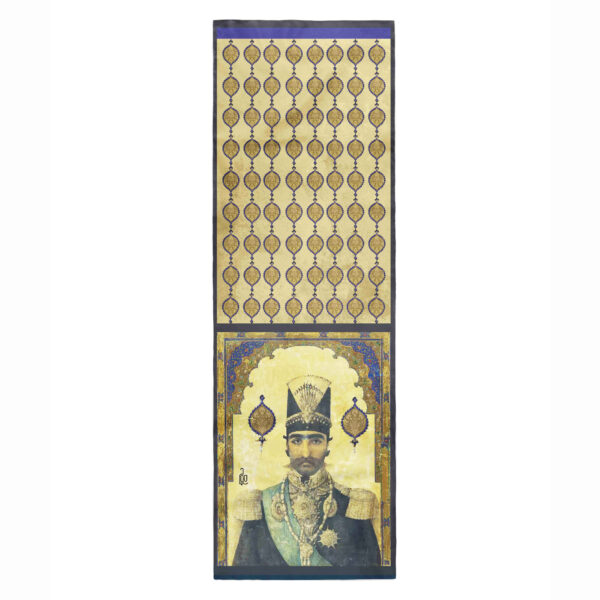 Persischer Bedruckter Schal für Frauen Künstlerisch Modell Naser al-Din