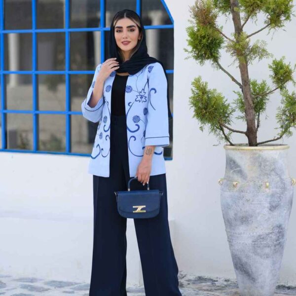 Persisches besticktes Manto & Hosen-Set Modell Hanis