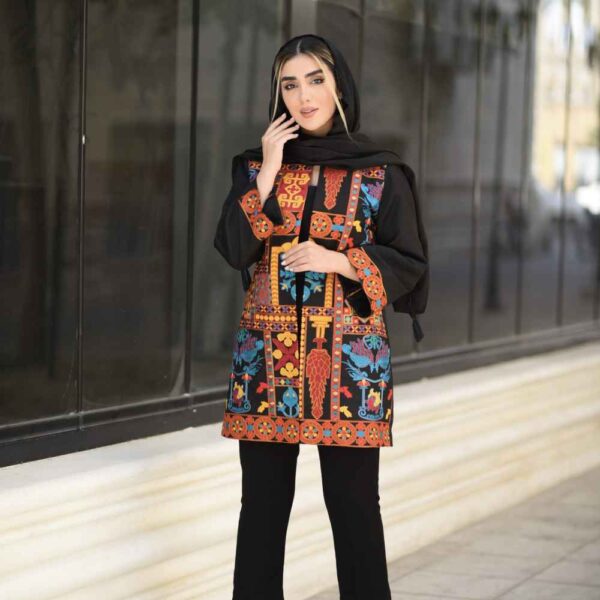 Persischer Bestickter Manto Modell Taavoos