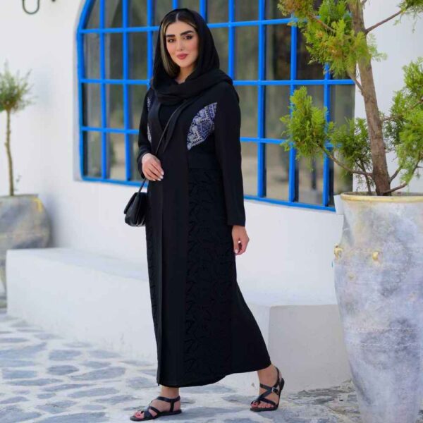 Persisches besticktes Manto & Hosen-Set Modell Elika