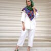 Persisches besticktes Manto & Hosen-Set Modell Mahoor