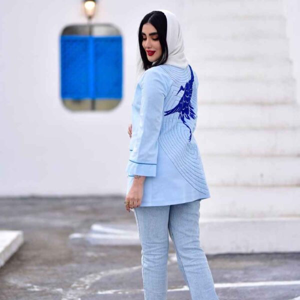 Persischer Leinen Manto Modell Simorgh