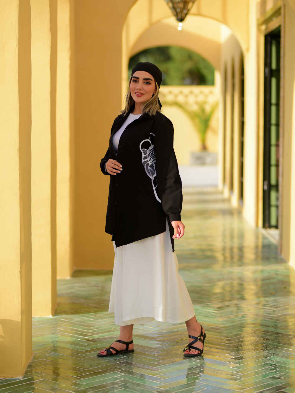 Persischer Leinen Manto Modell Yekta