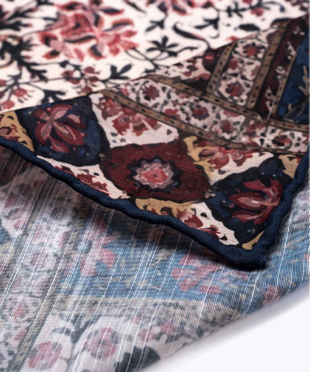 Persischer Seiden-Hals-Schal für Frauen – Luxuriös und Lebhaft Quadrat Golestan