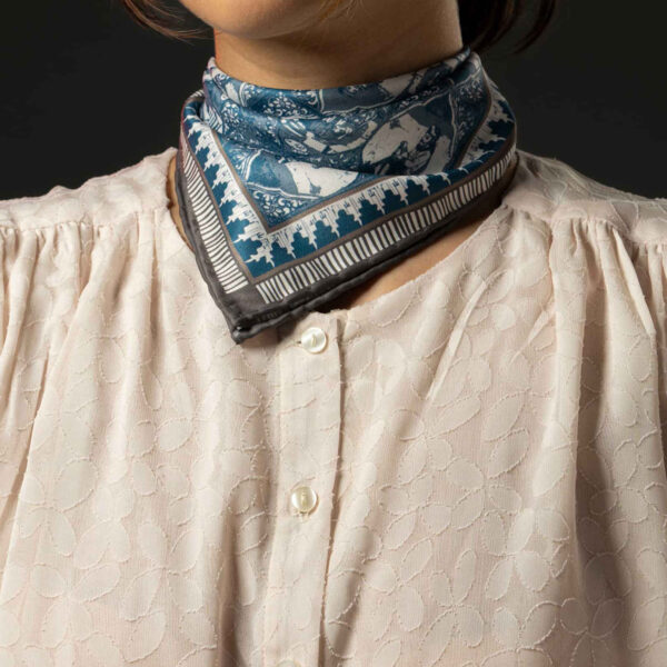 Persischer Seiden-Hals-Schal für Frauen - Luxuriös und Lebhaft Quadrat Golzar