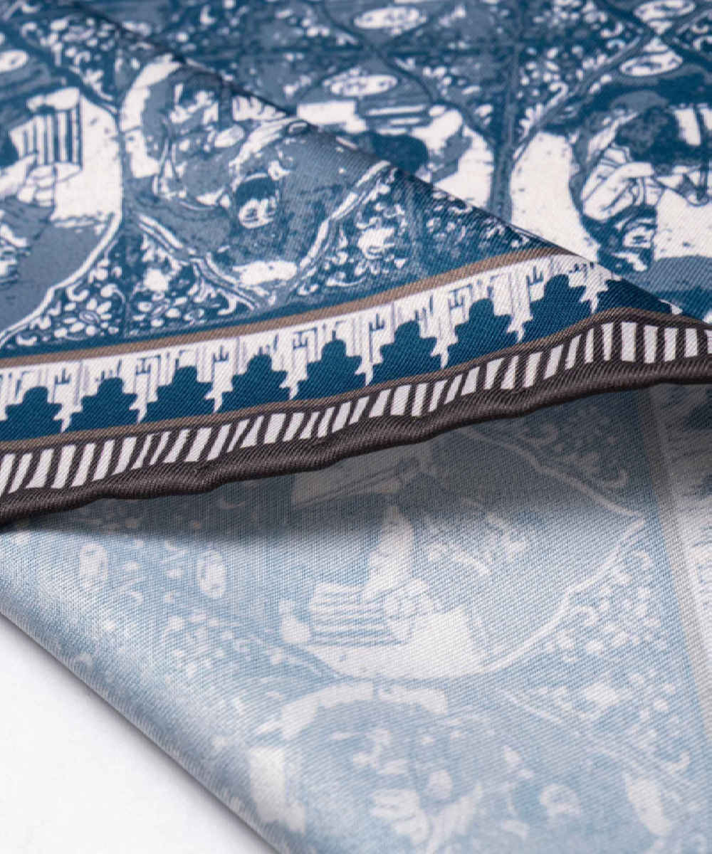 Persischer Seiden-Hals-Schal für Frauen – Luxuriös und Lebhaft Quadrat Golzar