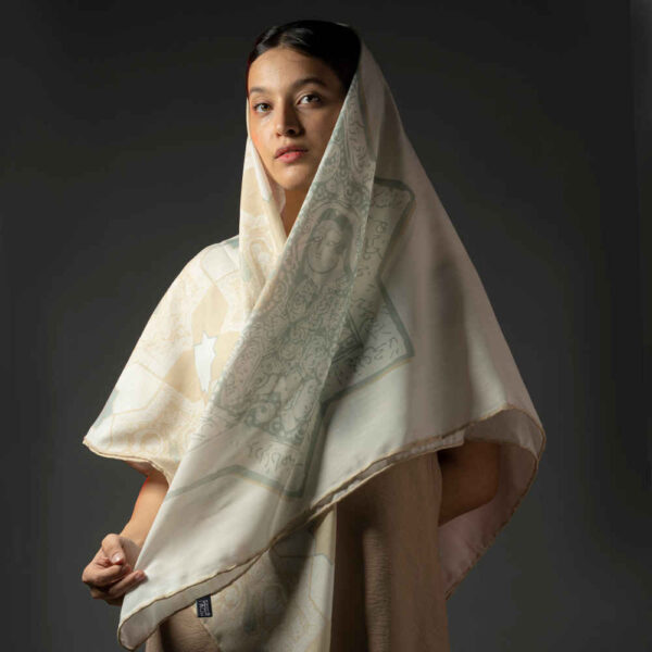 Persischer Schal für Damen – Luxus und Lebendiges Motiv Sabooh