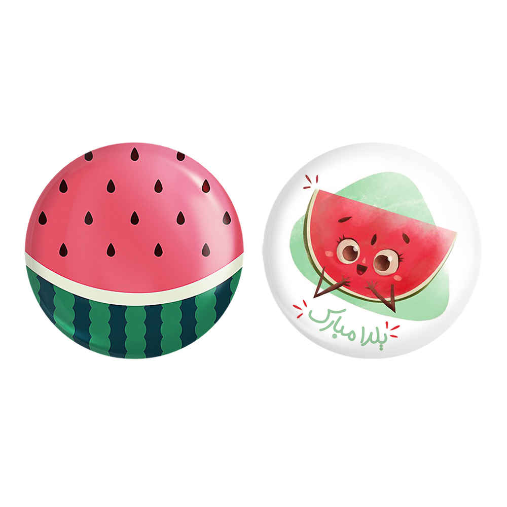 Persisches Set aus 2 Ansteckbuttons - Chellah Nacht