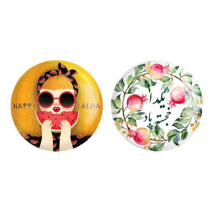 Persisches Set aus 2 Ansteckbuttons – Shab-e Chelle