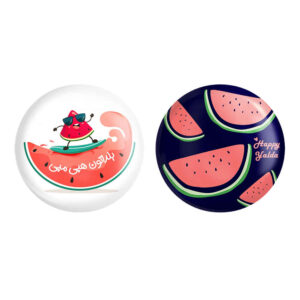 Persisches Set aus 2 Ansteckbuttons – Yalda Nacht