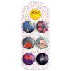 Persisches Set aus 6 Ansteckbuttons - Chelle Nacht