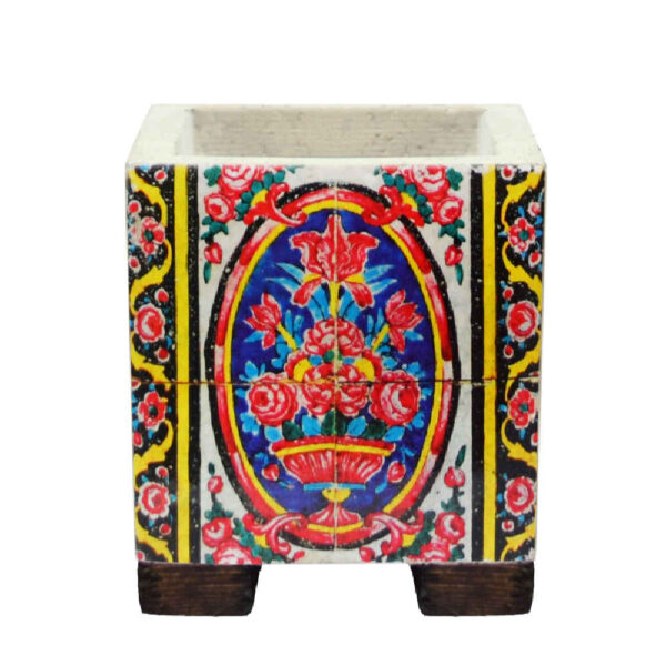 Dekorative Persische quadratische Betongvase Modell Narnia