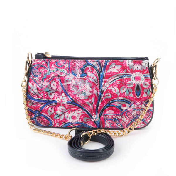 Handgemachte Umhängetasche aus Kunstleder mit Kettenriemen Hamta