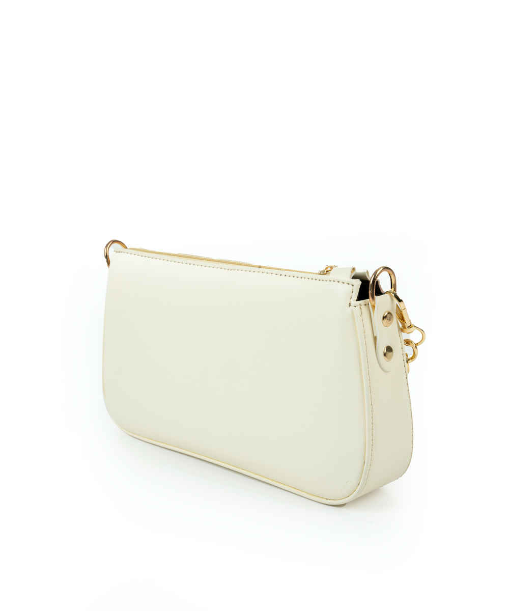 Handgemachte Umhängetasche aus Kunstleder mit Kettenriemen Hananeh