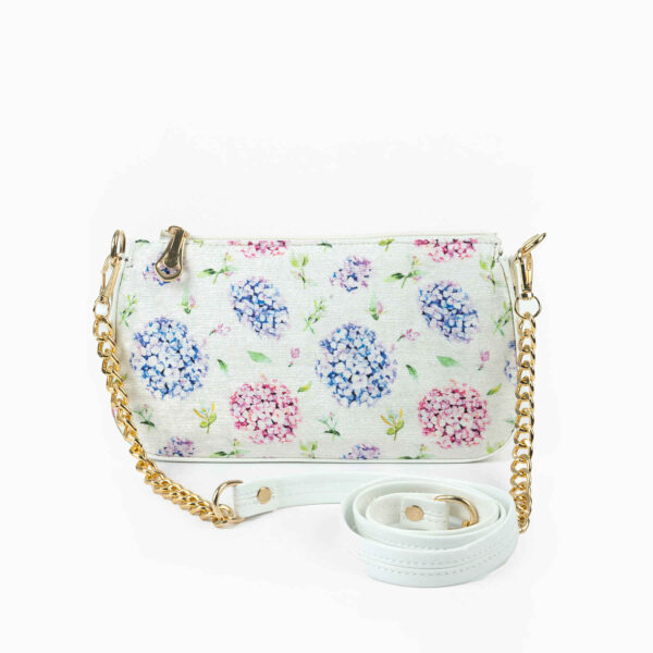 Handgemachte Umhängetasche aus Kunstleder mit Kettenriemen Navazesh