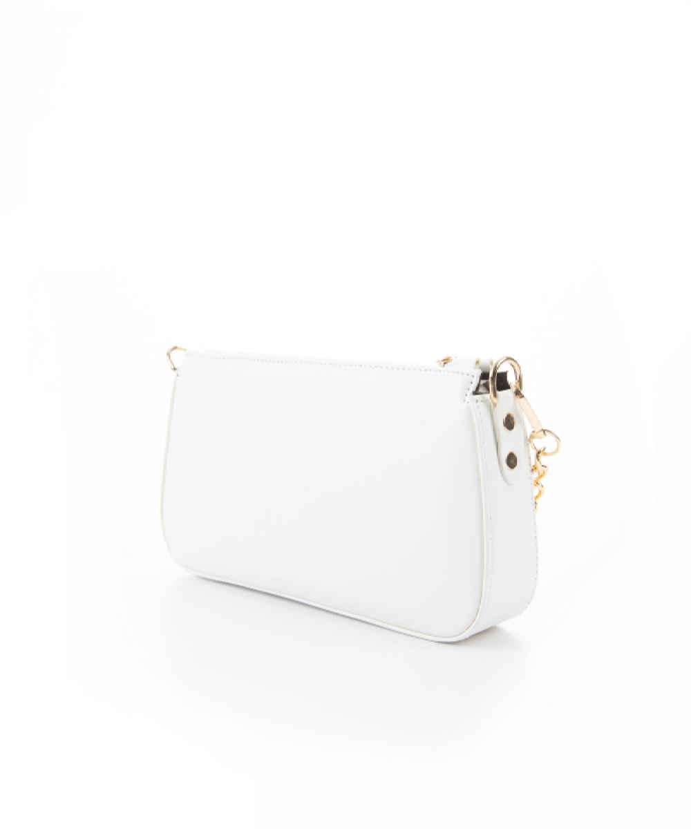 Handgefertigte Tasche Sarvenaz aus Kunstleder mit Kettenträger