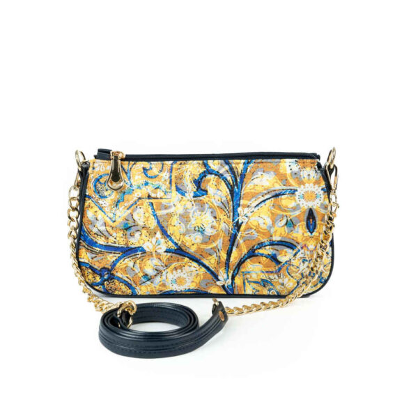 Handgemachte Umhängetasche aus Kunstleder mit Kettenriemen Yadegari