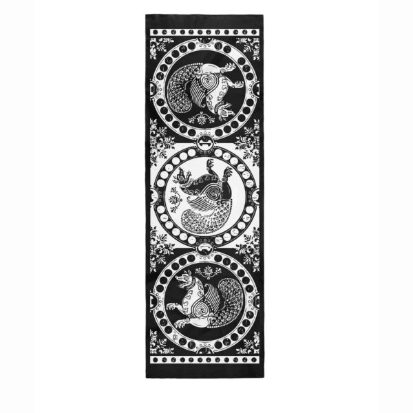 Persischer Bedruckter Schal für Frauen Künstlerisch Modell Simorgh