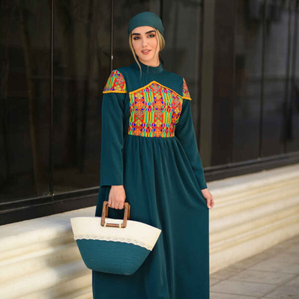 Damen Langarm Kreppe Kleid Geeignet für Outdoor Modell Setila