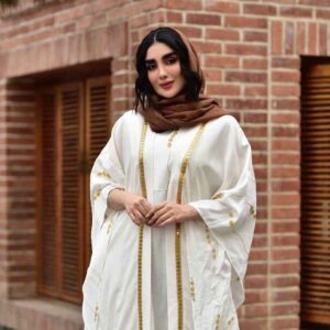 Elegante Schmetterlings-Abaya für Frauen – Luftige Ärmel & Weicher Stoff