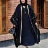 Elegante Schmetterlings-Abaya für Frauen – Luftige Ärmel & Weicher Stoff