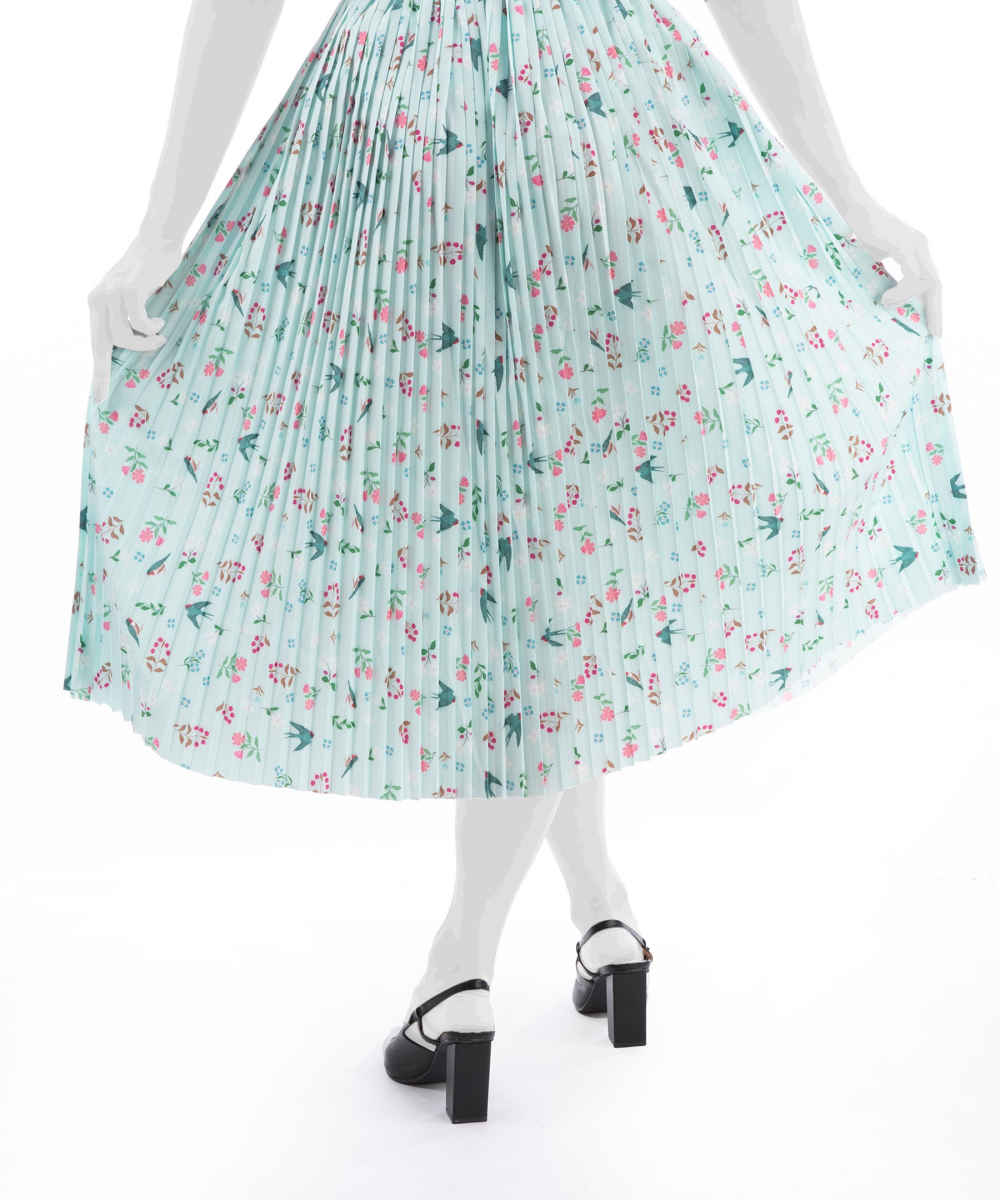 Damen Falten-Midi-Rock Modell Javid