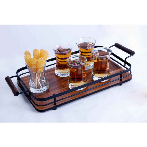 Solikala Tee-Tablett – Einzigartiger Holzstil für Tee, Kaffee & Snacks