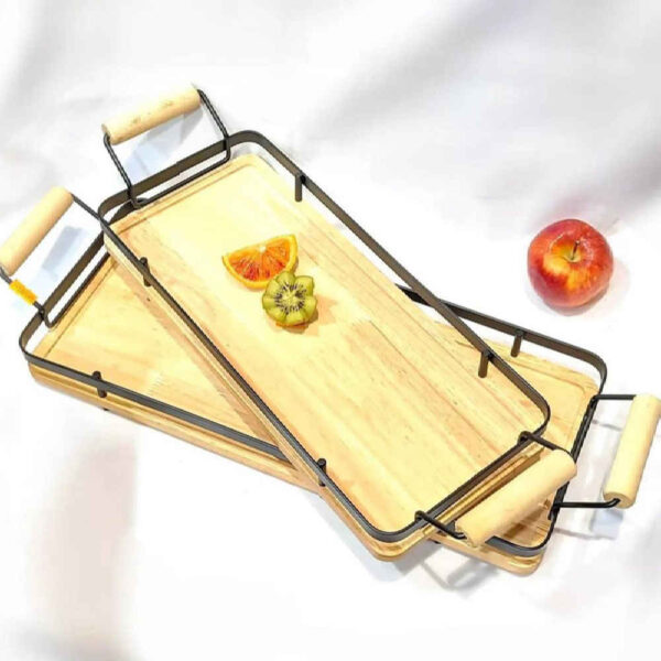 Karizma Tee-Serviertablett – Glatte Holzoberfläche zum Servieren