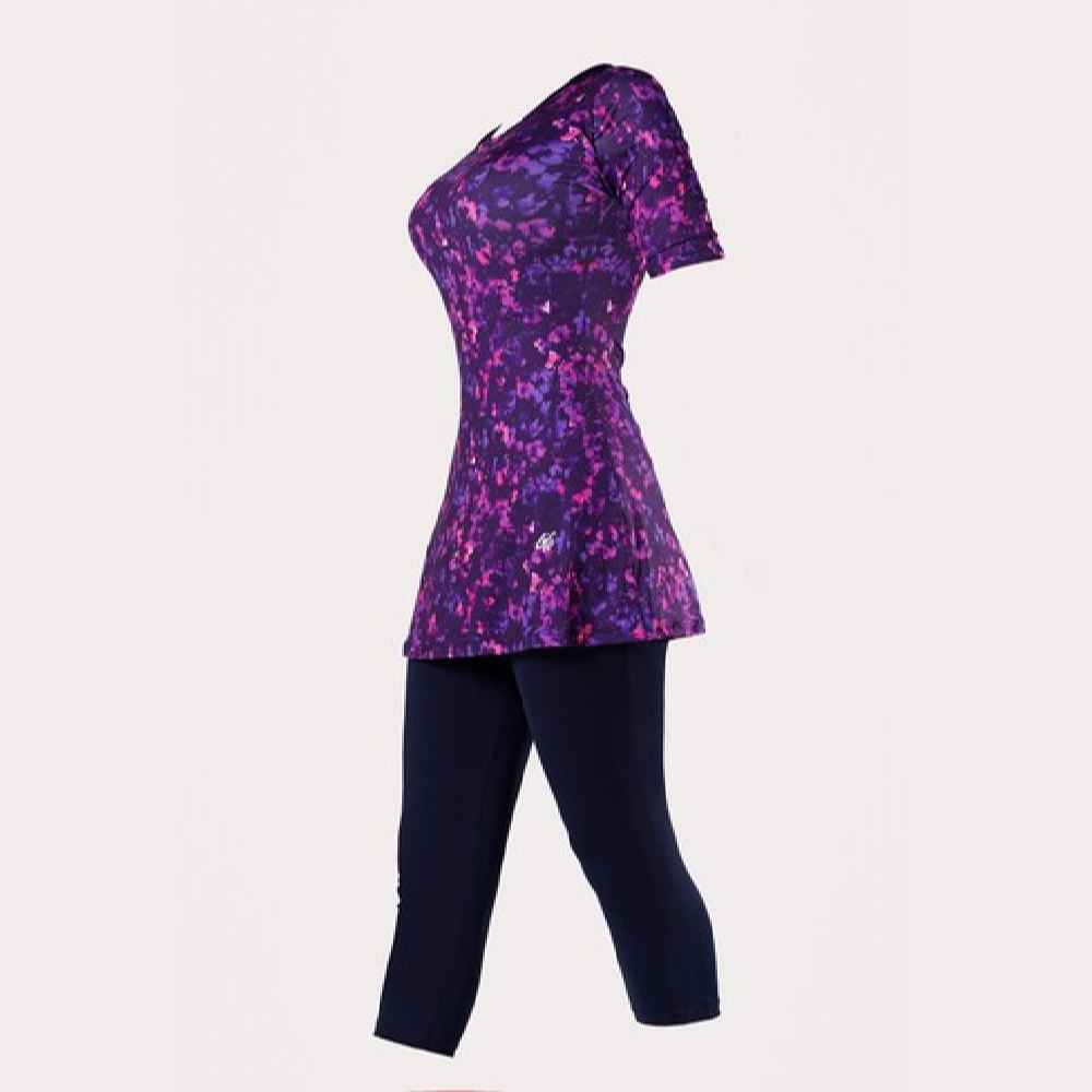 2-teiliges Frauen Kurzarm Badeanzug Modell Maha