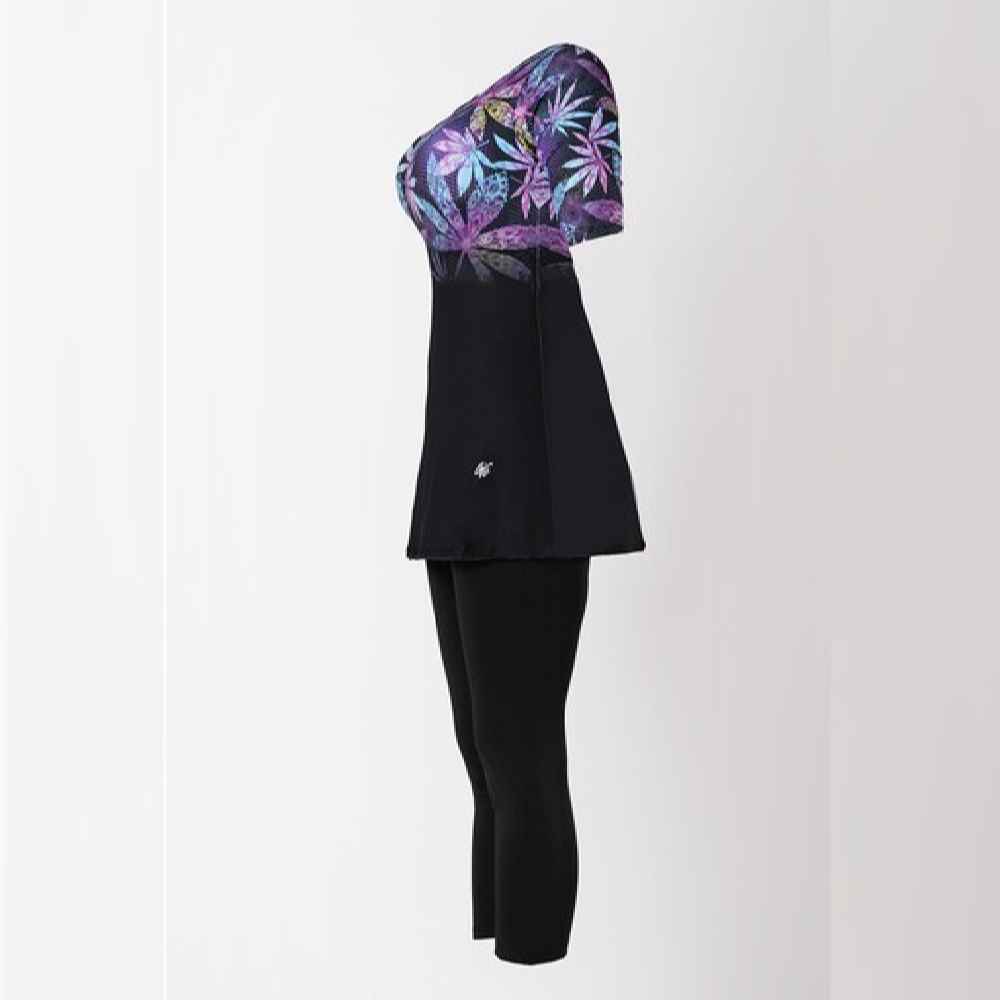 2-teiliges Frauen Kurzarm Badeanzug Modell Sima