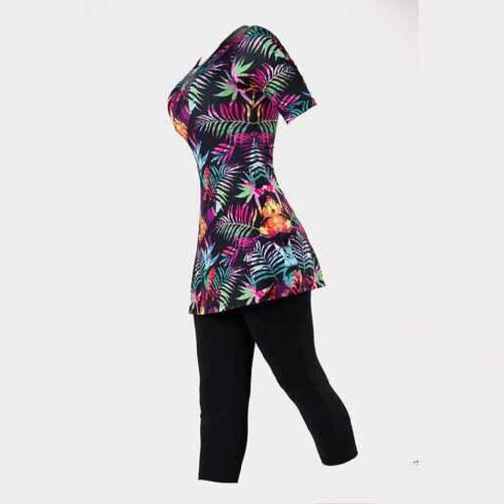 2-teiliges Frauen Kurzarm Badeanzug Modell Vafa