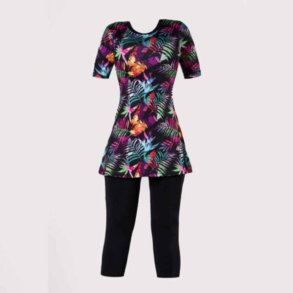 2-teiliges Frauen Kurzarm Badeanzug Modell Vafa