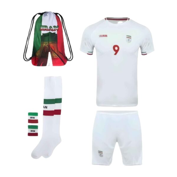 6-teiliges 2022 WM Iran Nationalmannschaft Trikot Sportbekleidungsset